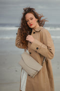 Linki fold over bag taupe