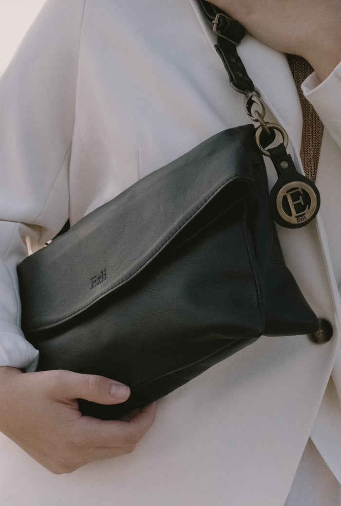 LINKI FOLD OVER BLACK