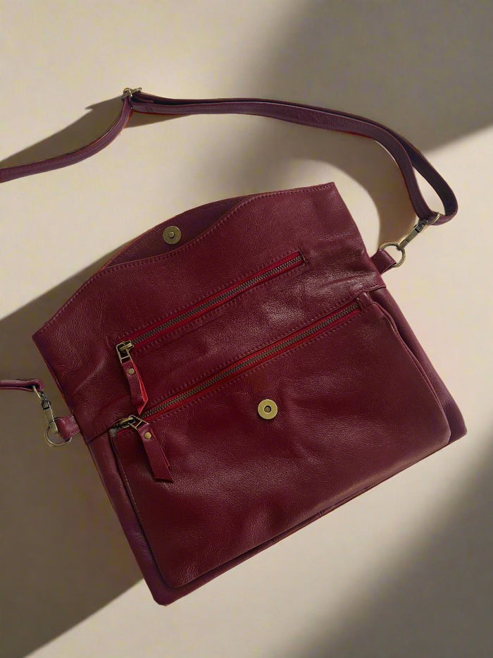 LINKI FOLD OVER MAROON