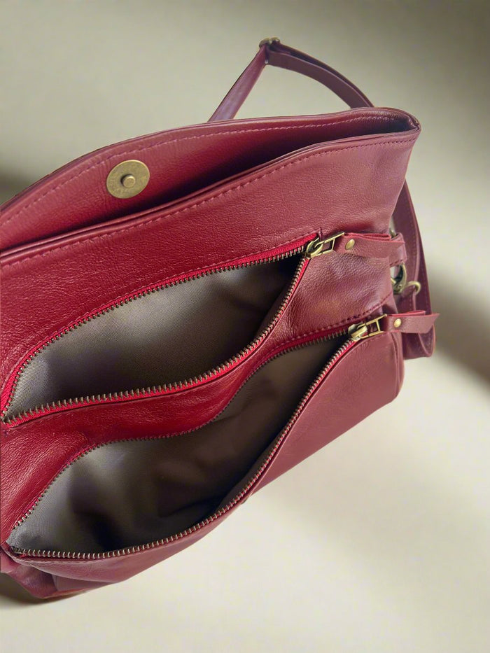 LINKI FOLD OVER MAROON