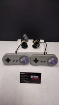 Lot of 2 Third-Party SNS-005 Style Super Nintendo SNES Controllers (Loose - Tested & Working)