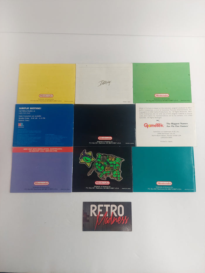 Lot of Nintendo Game Boy Manuals Instruction Booklets