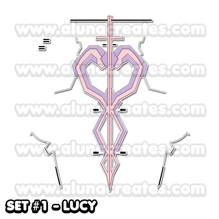 Lucy Kushinada - Cyberpunk: Edgerunners | Temporary Tattoos | FULL SIZE - AlunaCreates
