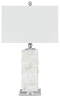 Malise - Alabaster Table Lamp  - White