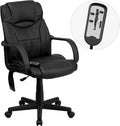 MARCEO Mid-Back Ergonomic 25" Wide Office Chair With Massage