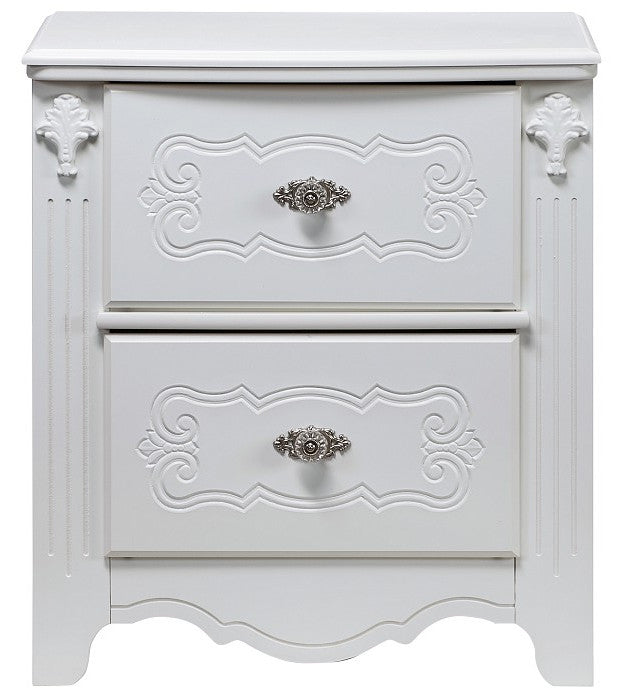 MARIE White 23" Wide Night Stand