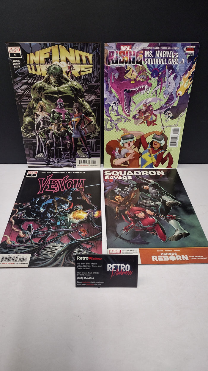 Marvel Comics Modern Era Lot – 4 Book Set - Lot D2 (Brand New / Unread)