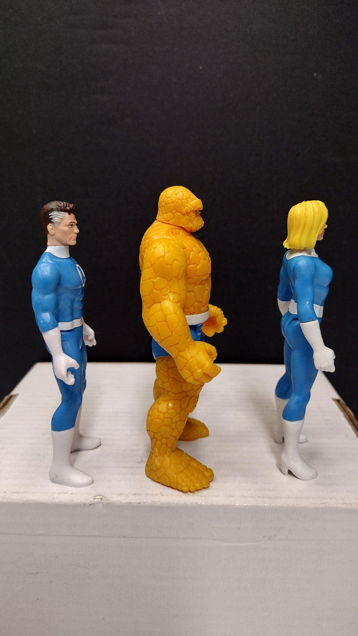 Marvel Legends Retro Collection: Fantastic Four – Lot B - The Thing, Mr. Fantastic and Invisible Woman (Loose)