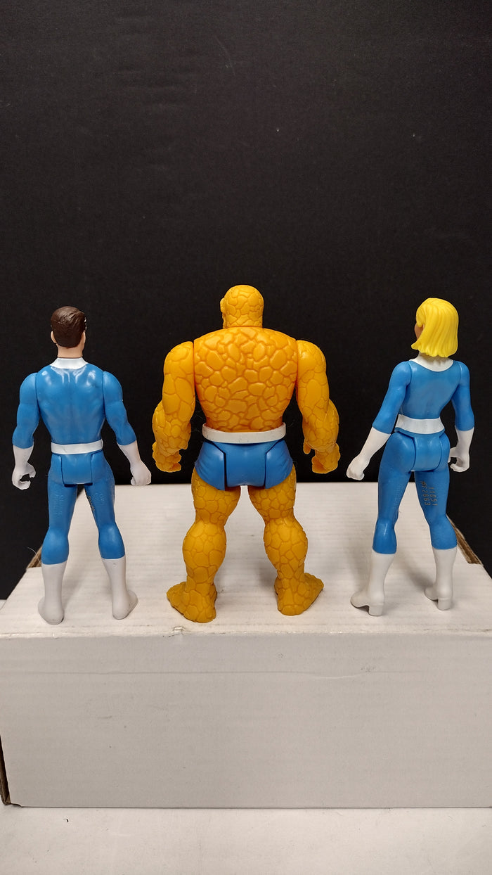 Marvel Legends Retro Collection: Fantastic Four – Lot B - The Thing, Mr. Fantastic and Invisible Woman (Loose)