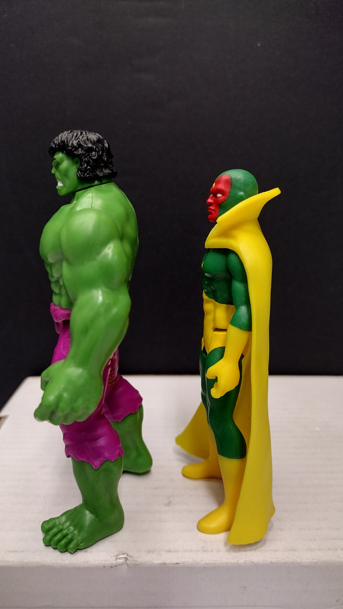 Marvel Legends Retro Collection – Lot F -  Hulk, Dare Devil, Vision and Moon Knight (Loose)