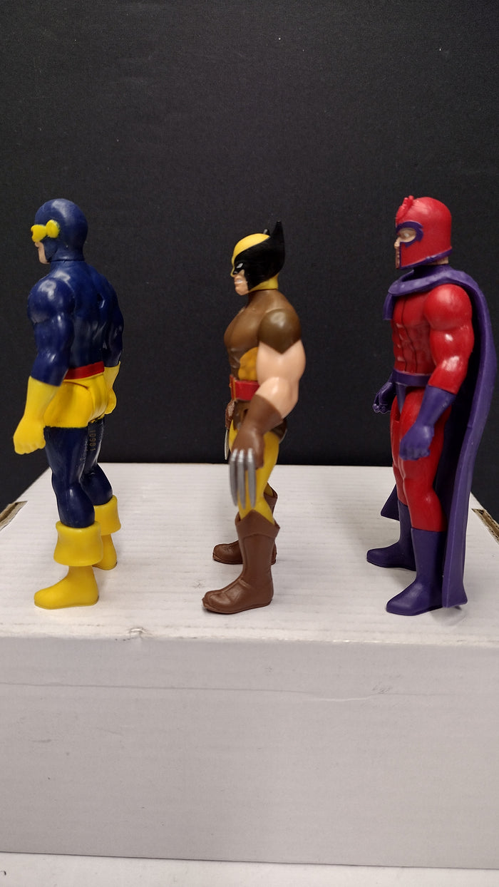 Marvel Legends Retro Collection: X-Men – Lot C - Wolverine, Magneto and Cyclops (Loose)