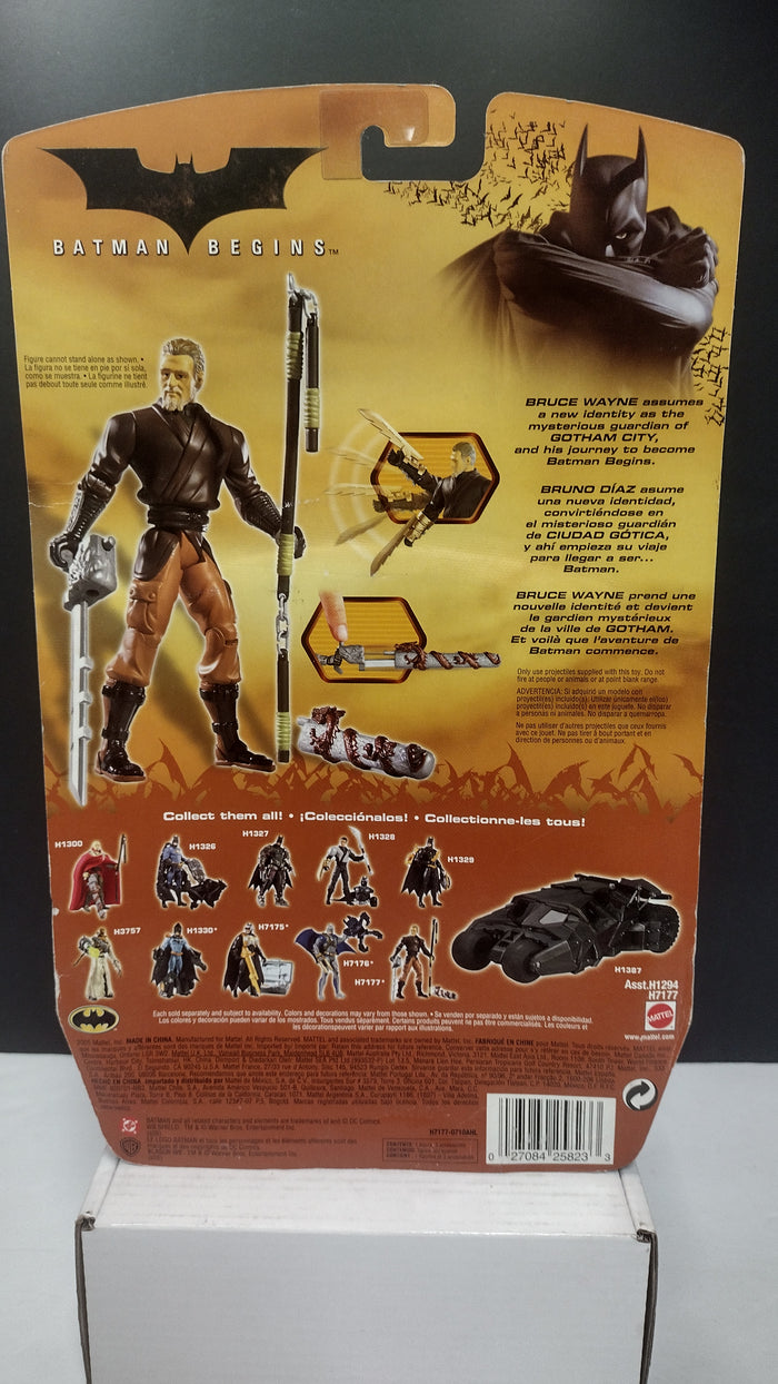 Mattel Batman Begins Henri Ducard Figure (Green Shirt) Carded Sealed