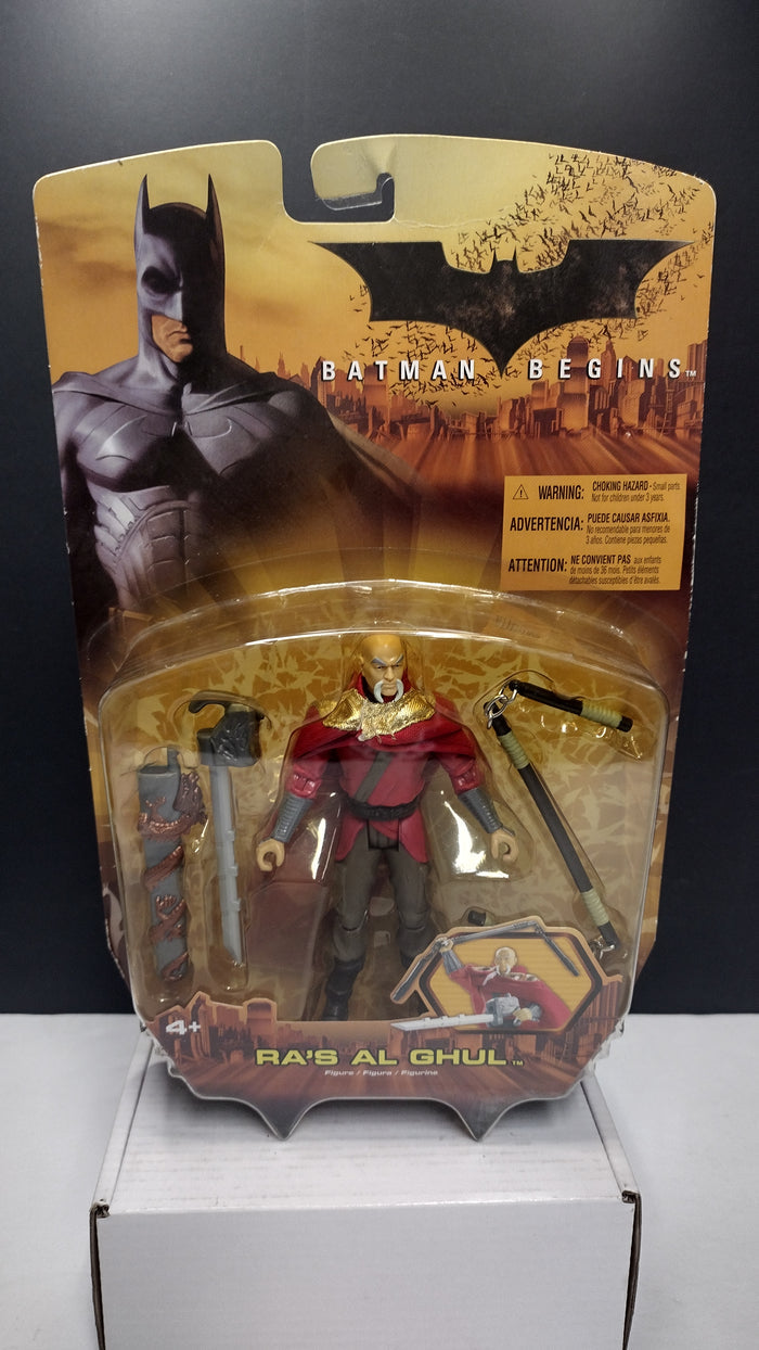 Mattel Batman Begins Ra's Al Ghul Figure W/Staff Carded Sealed