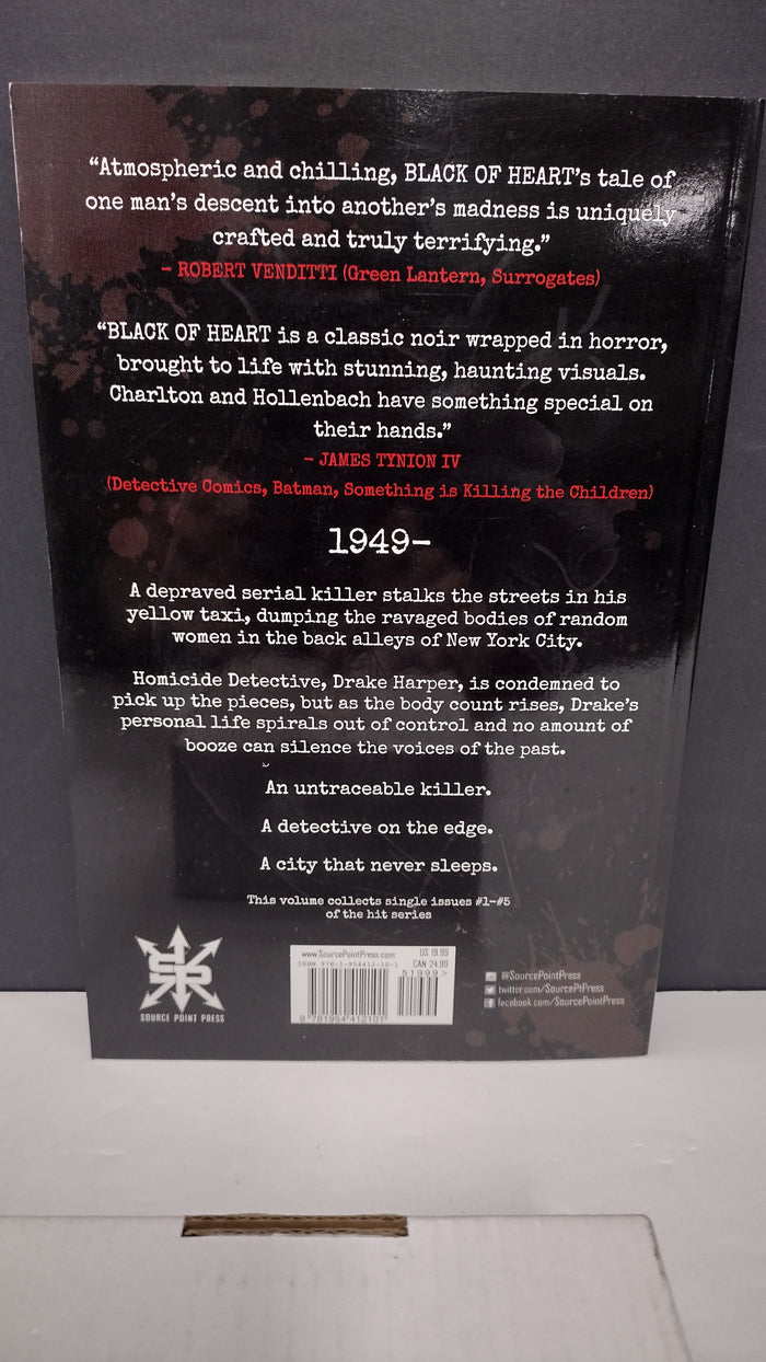 (MATURE) Black of Heart by Charlton Hollenbach – New Paperback