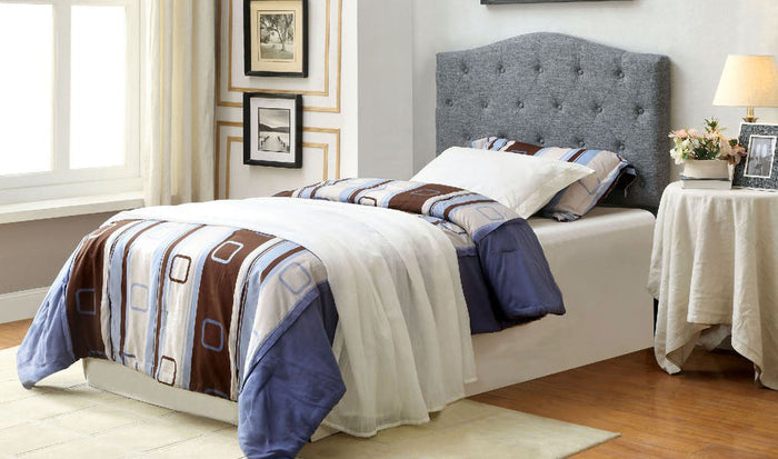 Midor Gray Headboard Bed