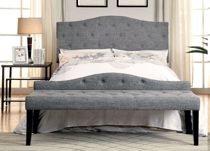 Midor Gray Headboard Bed