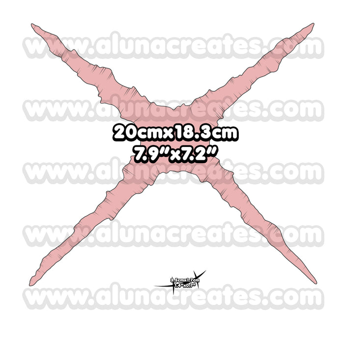Monkey D. Luffy - One Piece | Temporary Tattoos | FULL SIZE - AlunaCreates