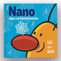 Blue book cover featuring a yellow character with a large red nose, white snowflakes, and light blue numbers.