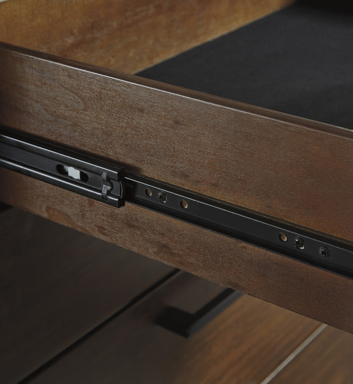 NELA Brown 65" Wide Dresser & Mirror