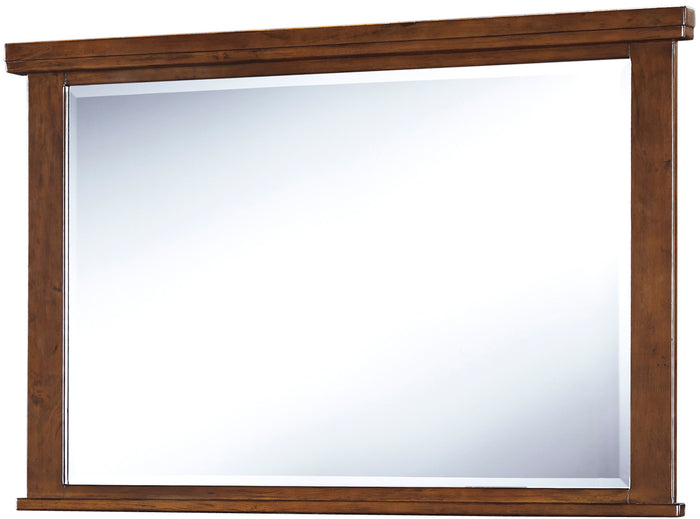 NELA Brown 65" Wide Dresser & Mirror