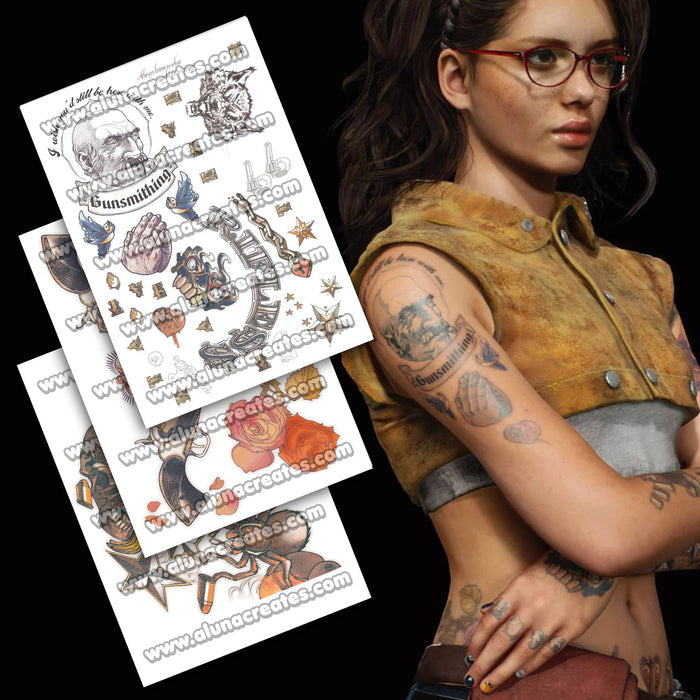 Nico Goldstein - Devil May Cry 5 | READY TO PRINT .PDF TATTOOS | FULL SET - AlunaCreates