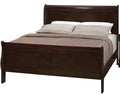 NIMES Dark Brown 47" Height Sleigh Bed
