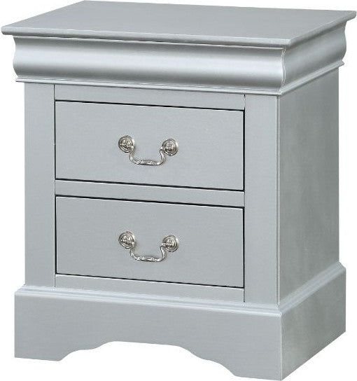 NIMES Silver 22" Wide Night Stand