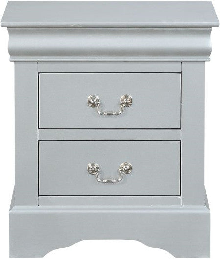 NIMES Silver 22" Wide Night Stand