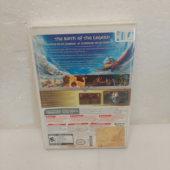 Nintendo Wii Legend of Zelda Skyward Sword Case ONLY No Game