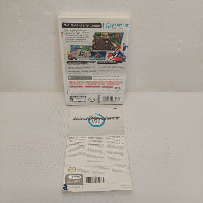 Nintendo Wii Mario Kart Case and Manual ONLY No Game