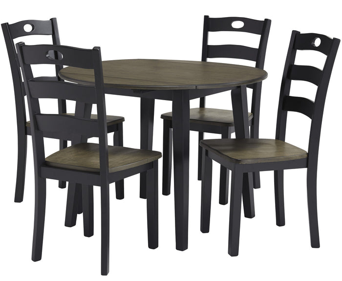 NIRVANA Black Drop Leaf Dining Table