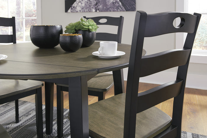 NIRVANA Black Drop Leaf Dining Table