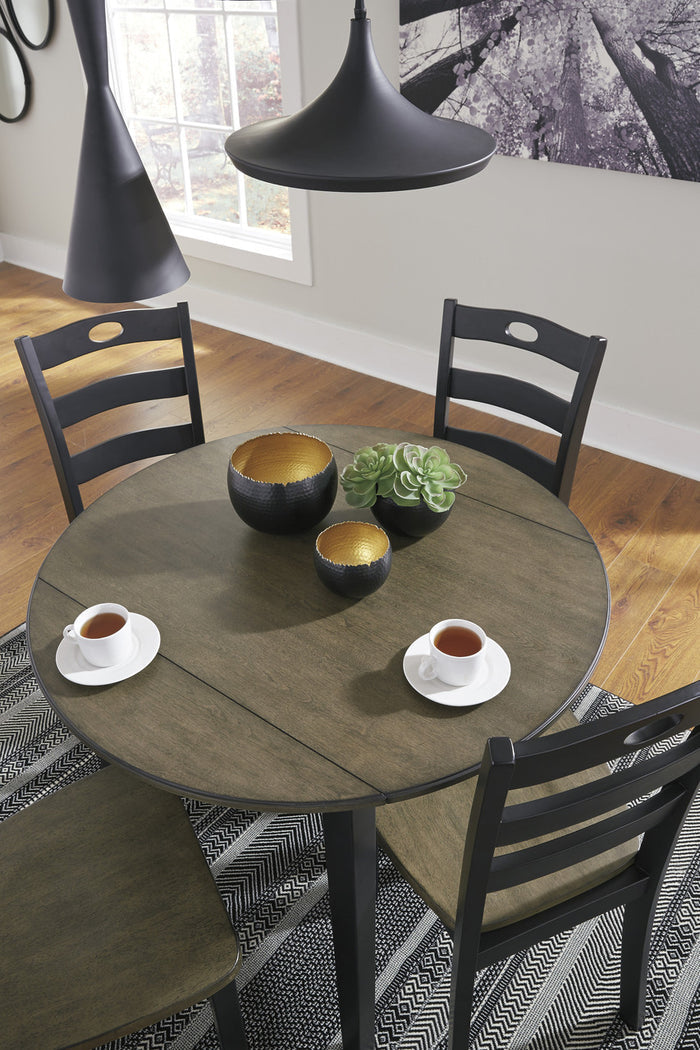 NIRVANA Black Drop Leaf Dining Table
