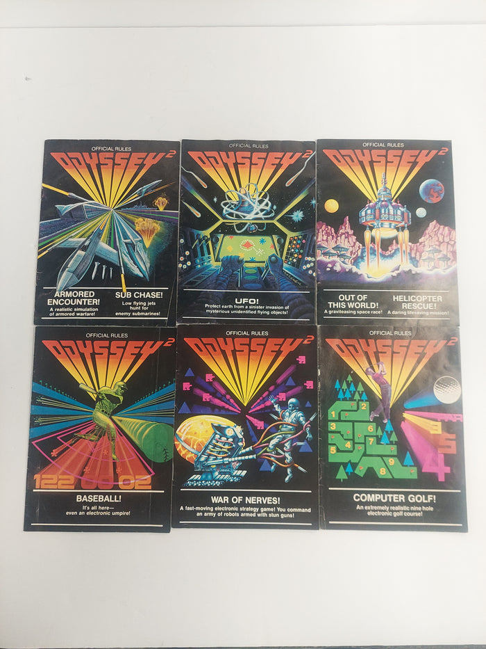 Odyssey 2 Official Rules Manual Lot