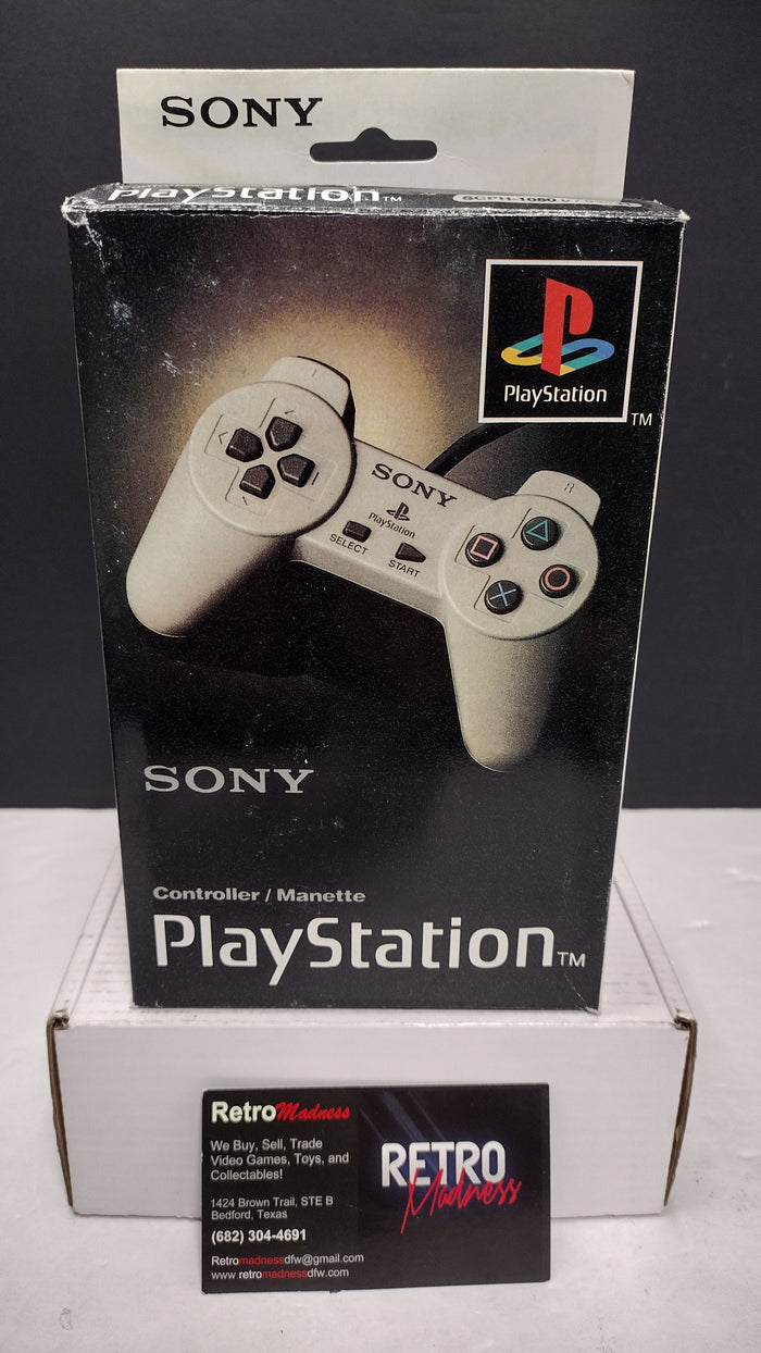 Official Sony PlayStation PS1 Original Controller SCPH-1080 (u/94041 - Brand New / Open Box Sealed Inner Polybag)