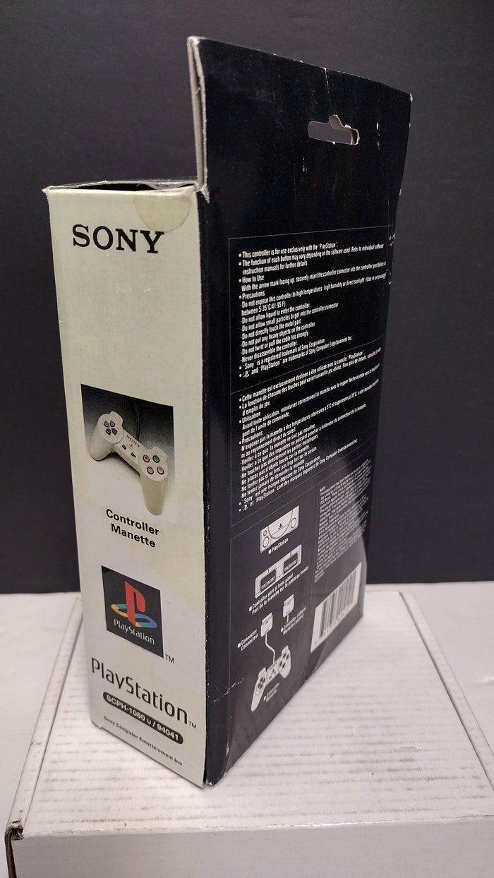Official Sony PlayStation PS1 Original Controller SCPH-1080 (u/94041 - Brand New / Open Box Sealed Inner Polybag)