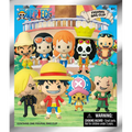 Packaging featuring nine colorful, chibi-style One Piece character figures in front of a sunny ship deck background.