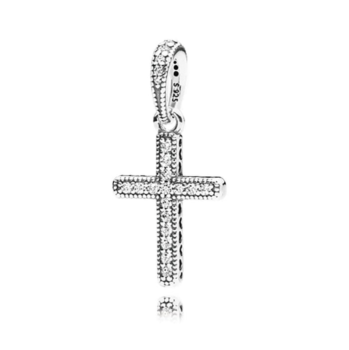 "PANDORA : Classic Cross Necklace Pendant -"
