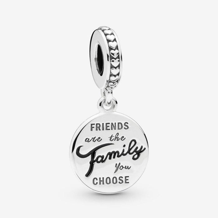 "PANDORA : Friends Are Family Dangle Charm -"