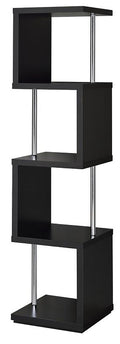 PARKER Black 16" Wide Bookshelf
