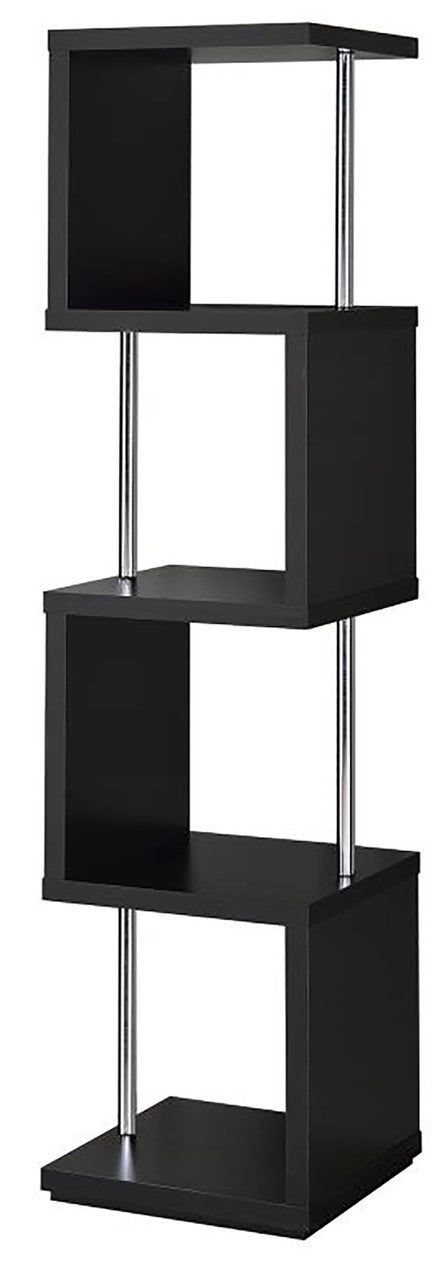 PARKER Black 16" Wide Bookshelf