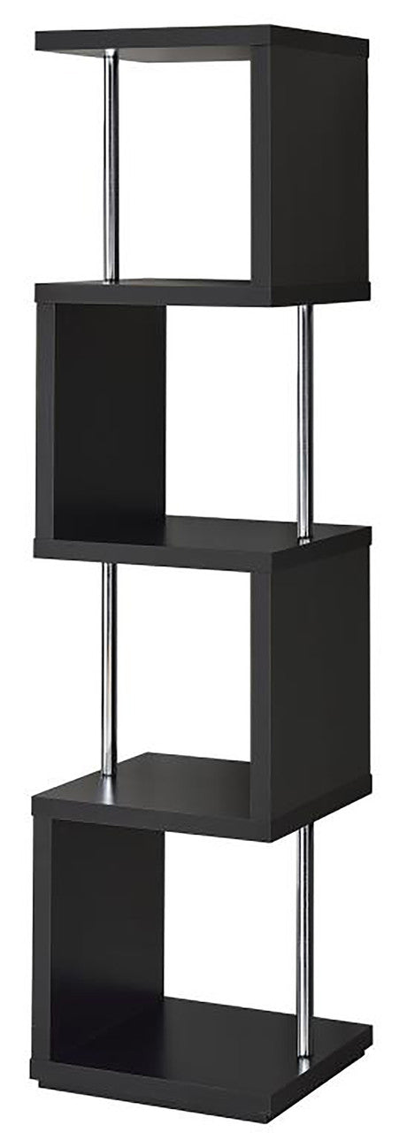 PARKER Black 16" Wide Bookshelf
