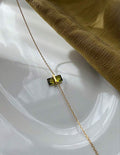 PETITE GREEN STONE NECKLACE
