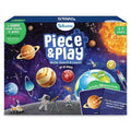 Skillmatics Piece & Play space-themed puzzle box featuring colorful planets, stars, an astronaut, and game cards.
