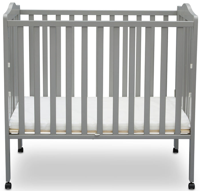 Portababy Grey Crib With Mattress