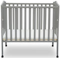 Portababy Grey Crib With Mattress