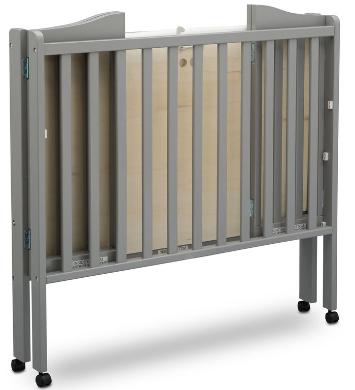 Portababy Grey Crib With Mattress