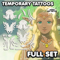 Queen Sonia - Tears of the Kingdom | Temporary Tattoos | FULL SET - AlunaCreates