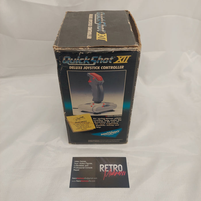 Quick Shot XII Deluxe Joystick Controller with Box for Nintendo NES Tested
