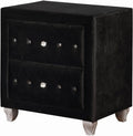 QUINTON Black 26" Wide Night Stand